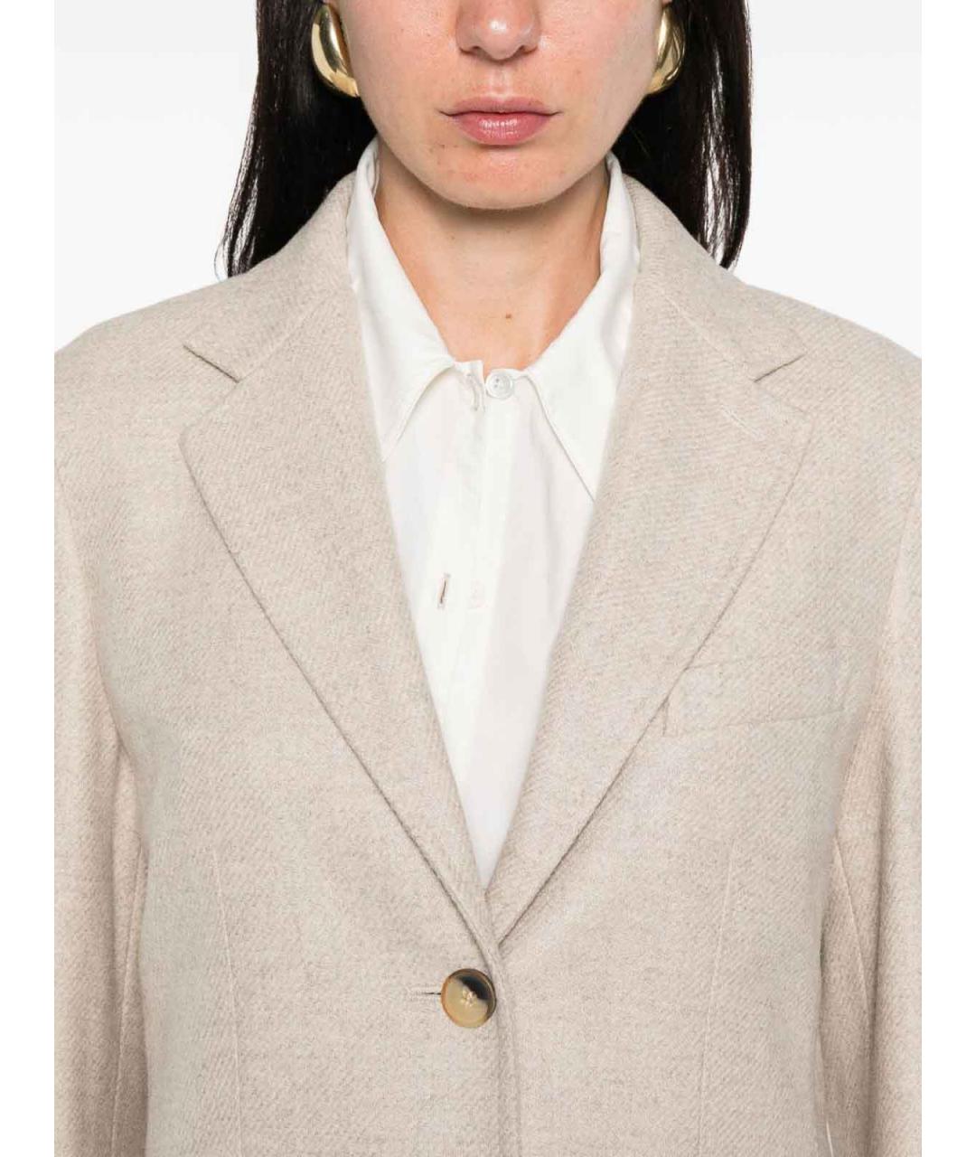 MAX MARA Коричневый кашемировый жакет/пиджак, фото 5