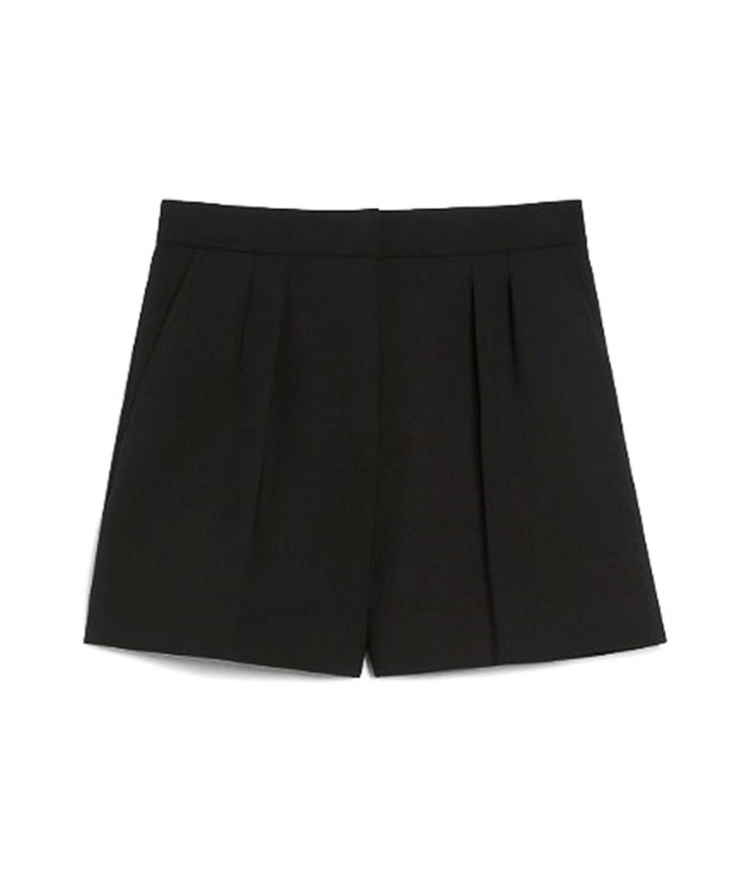MAX MARA Черные шерстяные шорты, фото 1