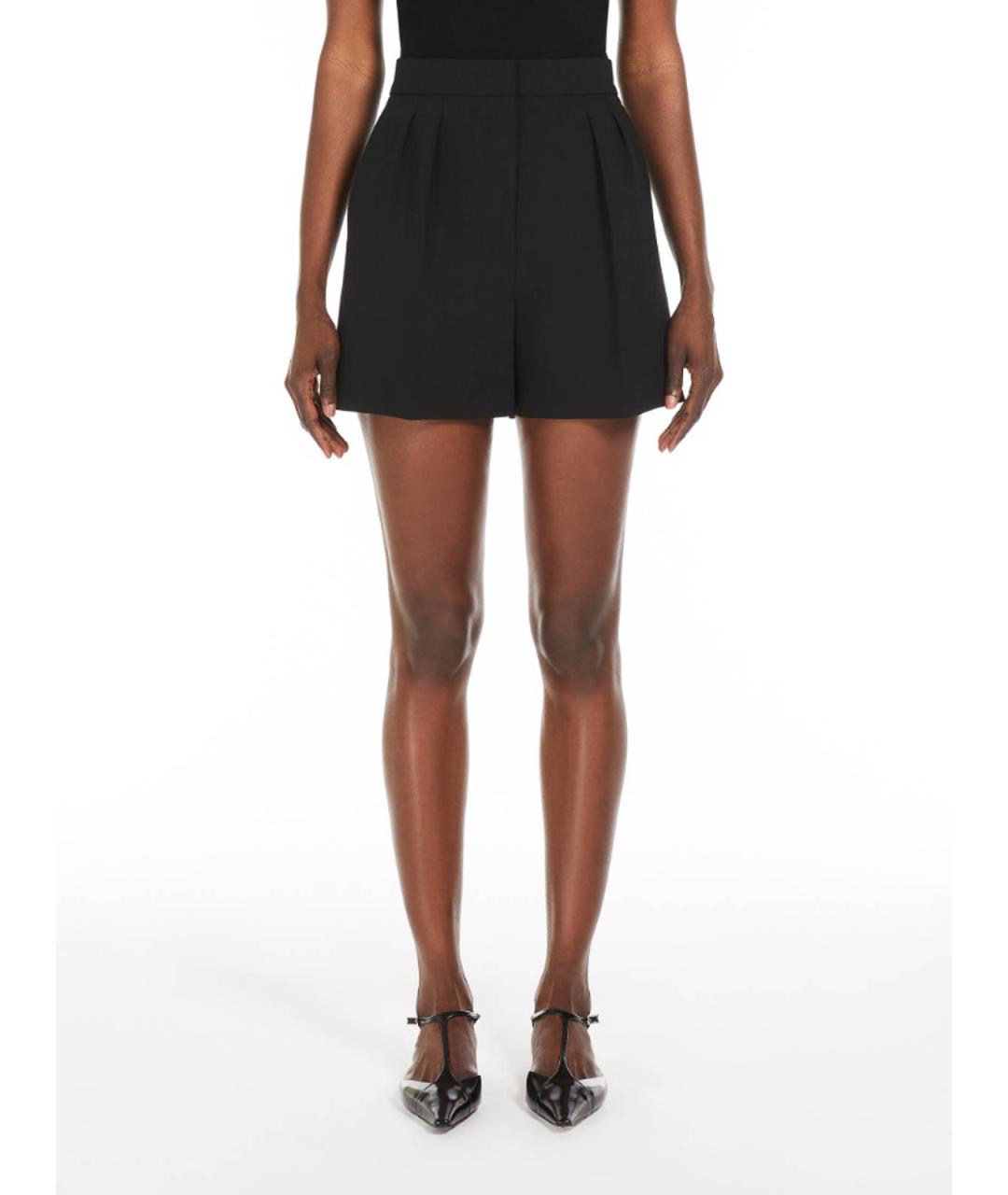 MAX MARA Черные шерстяные шорты, фото 3