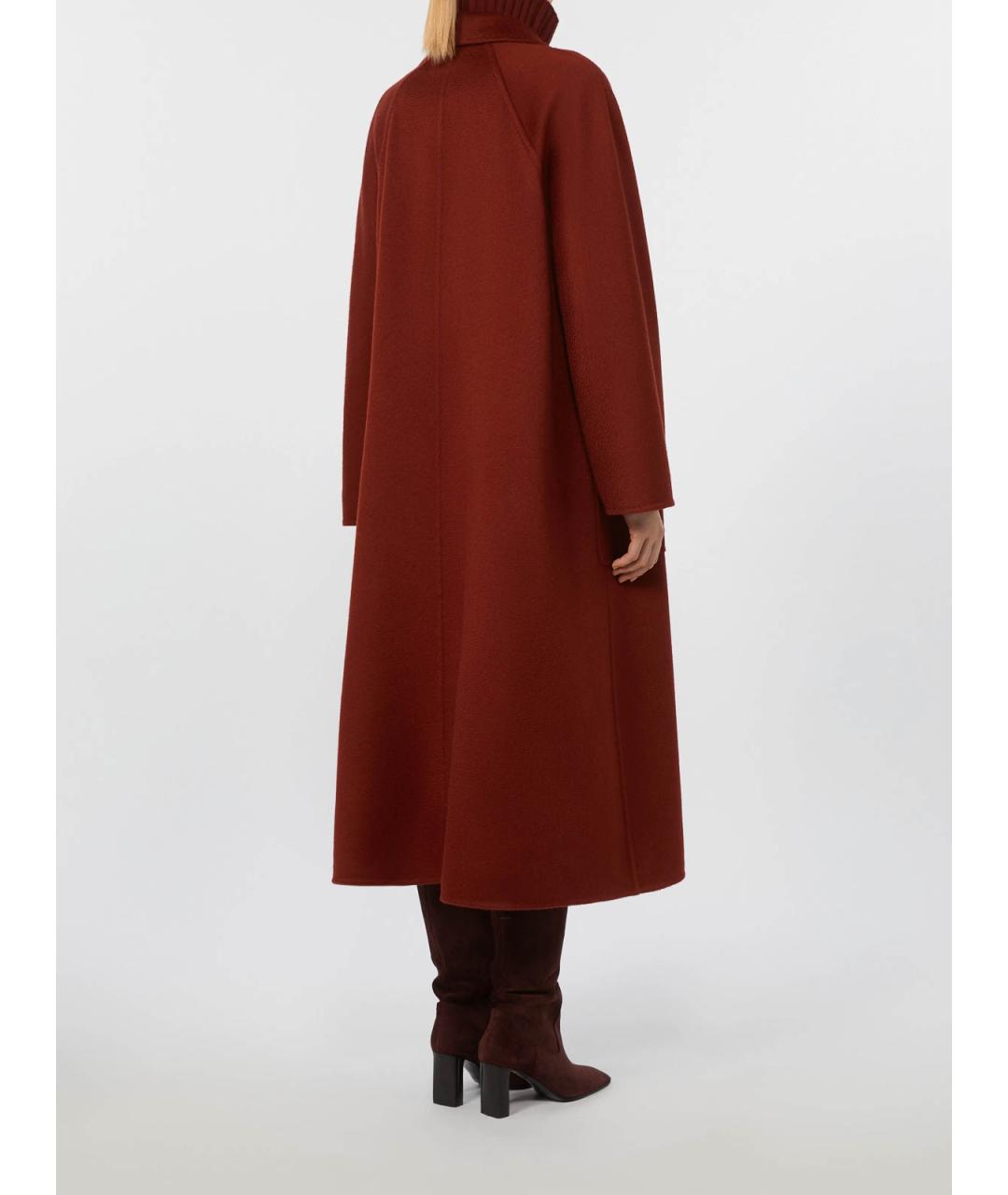 MAX MARA Бордовое кашемировое пальто, фото 4