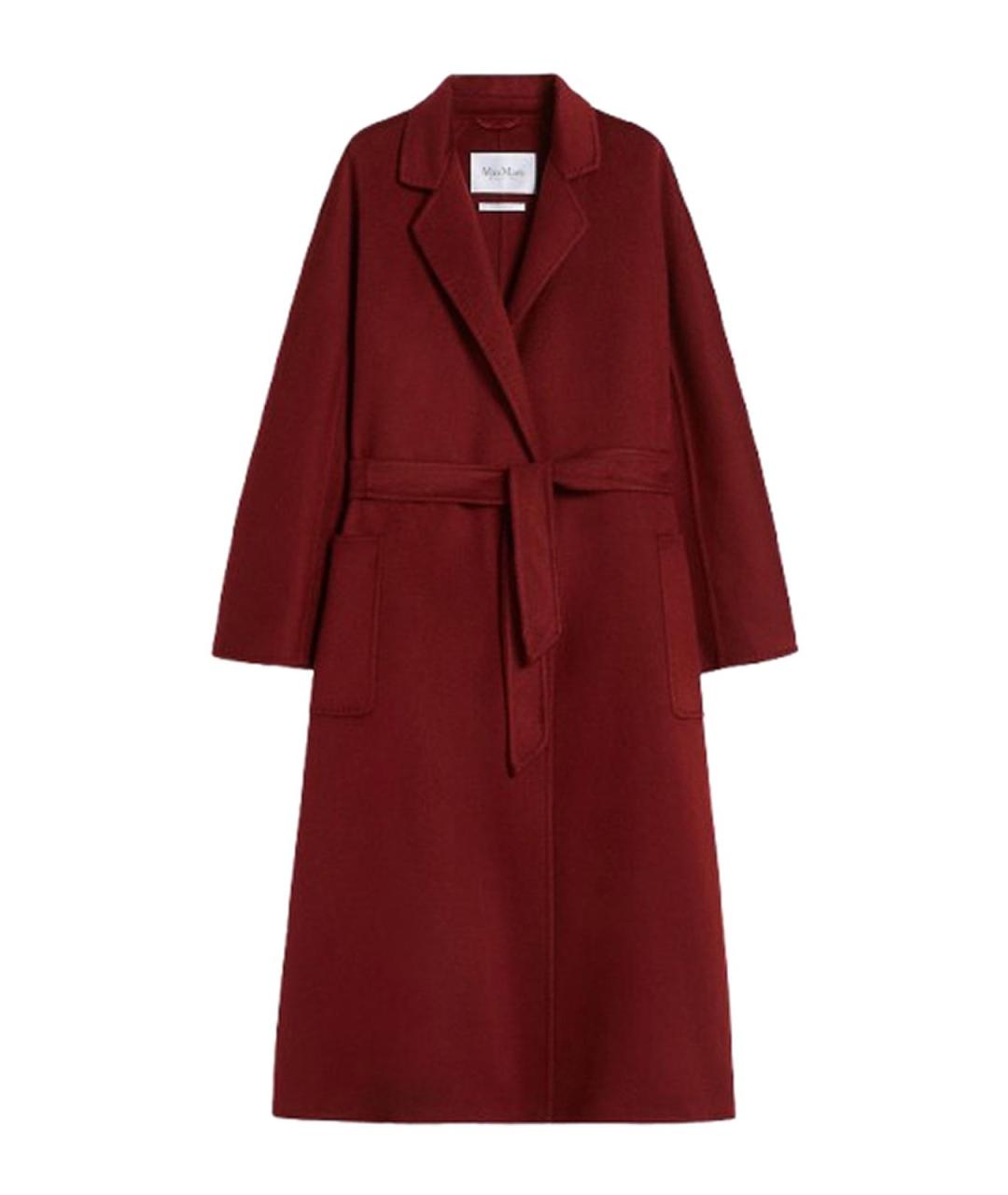 MAX MARA Бордовое кашемировое пальто, фото 1