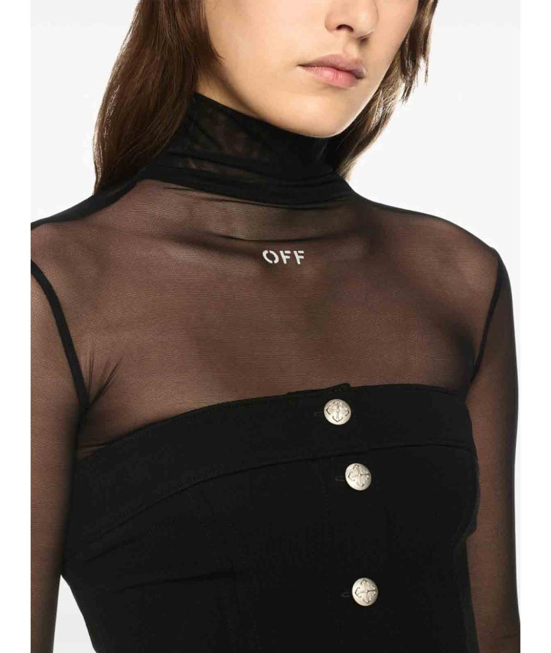 OFF-WHITE Черная хлопковая майка, фото 5