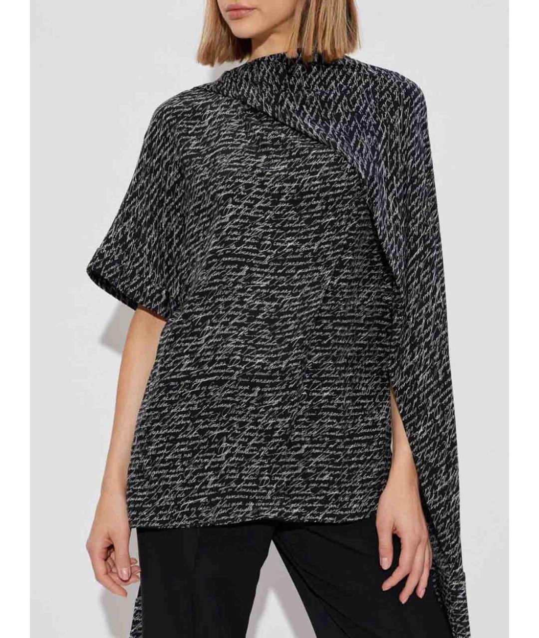 BALMAIN Черная шелковая рубашка, фото 4