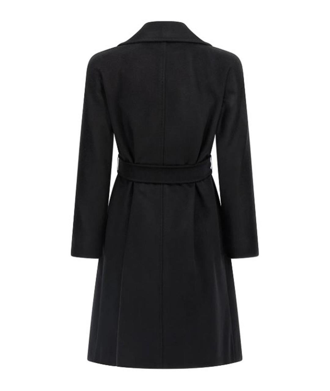 MAX MARA STUDIO Черное шерстяное пальто, фото 2