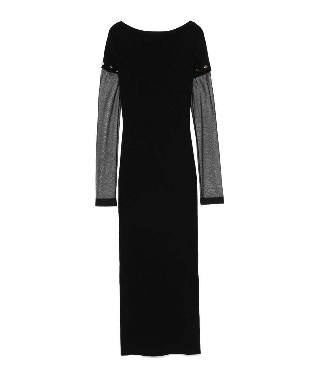 SPORTMAX Черное вискозное платье, фото 1