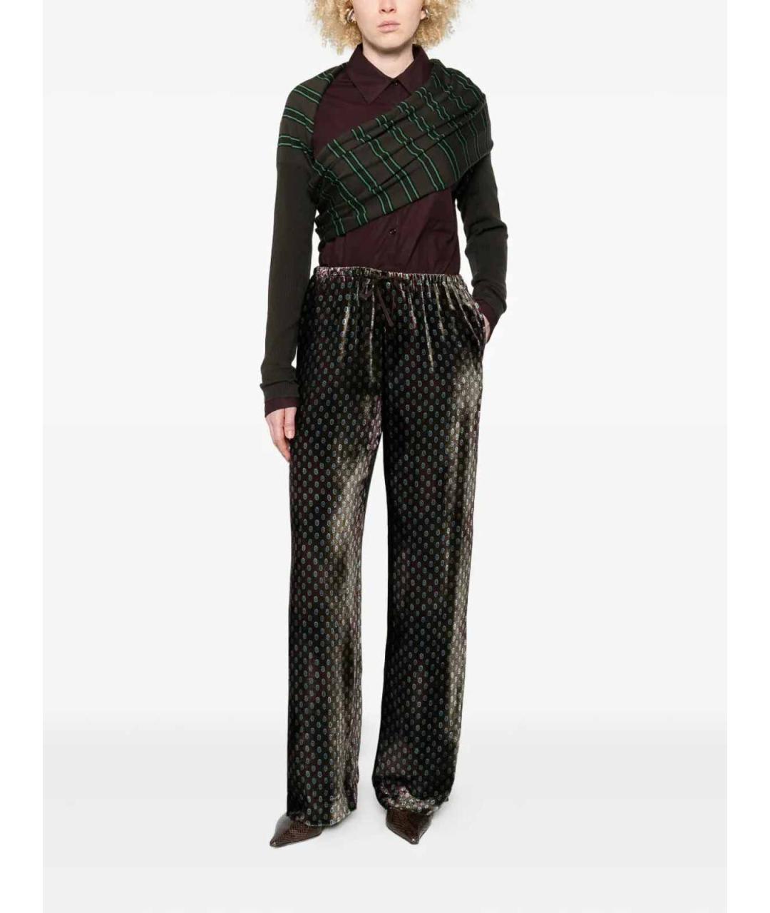 DRIES VAN NOTEN Мульти брюки широкие, фото 4