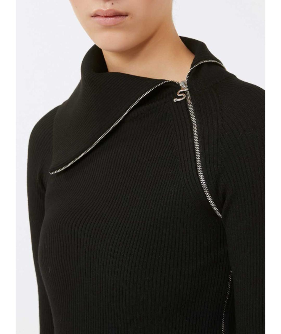 SPORTMAX Черный шерстяной джемпер / свитер, фото 5