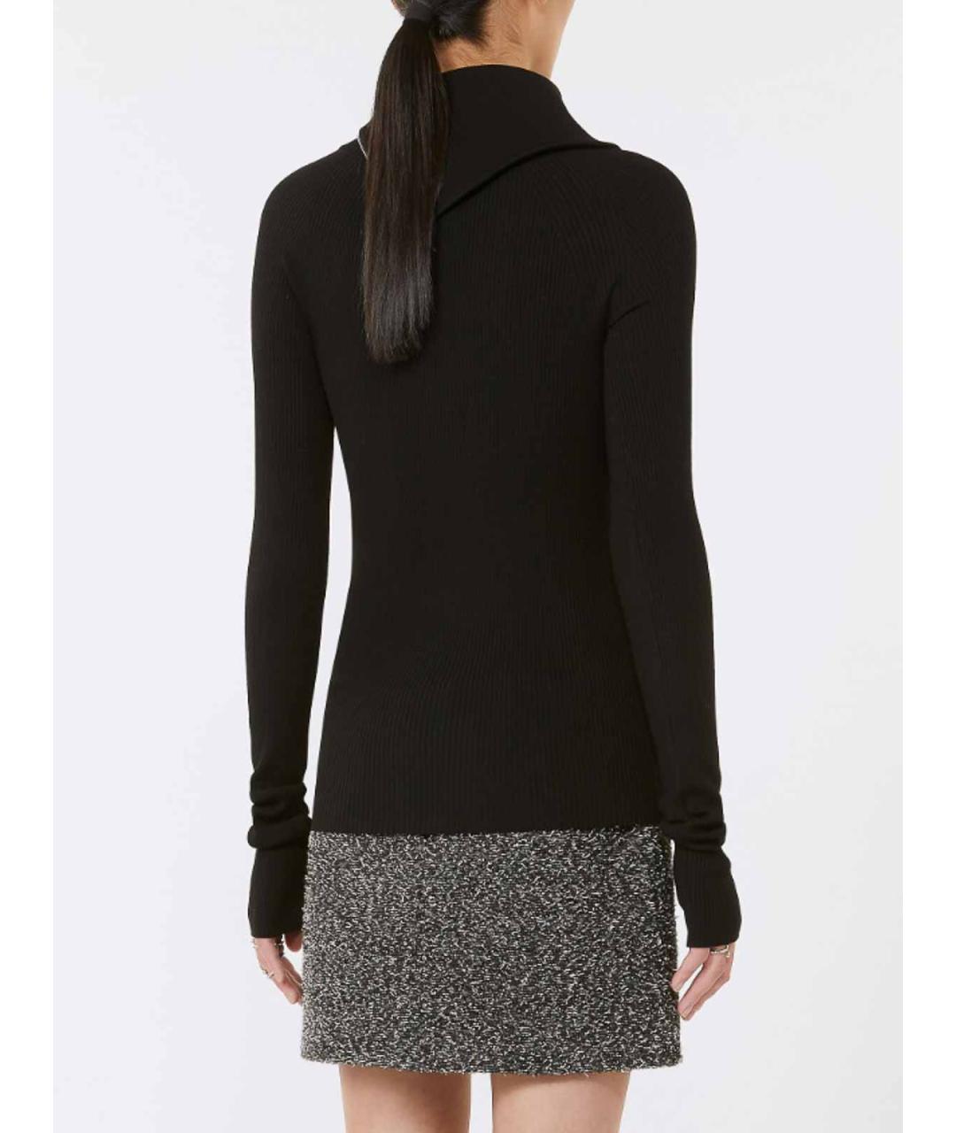 SPORTMAX Черный шерстяной джемпер / свитер, фото 4