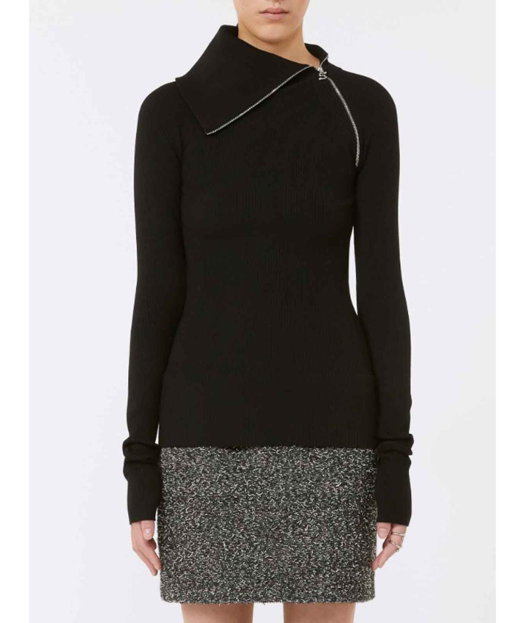 SPORTMAX Черный шерстяной джемпер / свитер, фото 3