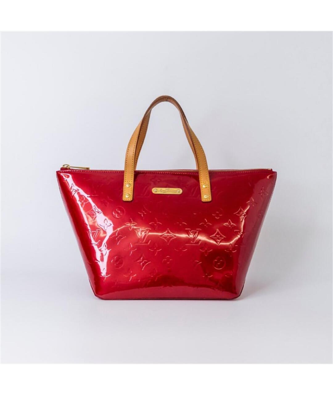 LOUIS VUITTON PRE-OWNED Красная сумка тоут из лакированной кожи, фото 5
