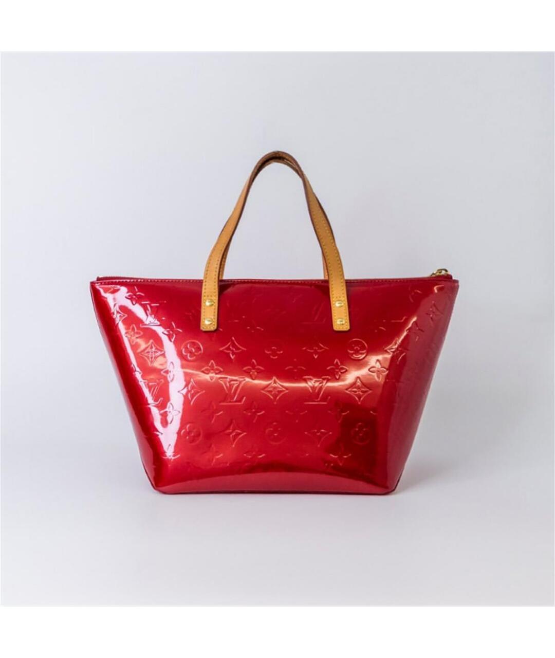 LOUIS VUITTON PRE-OWNED Красная сумка тоут из лакированной кожи, фото 4