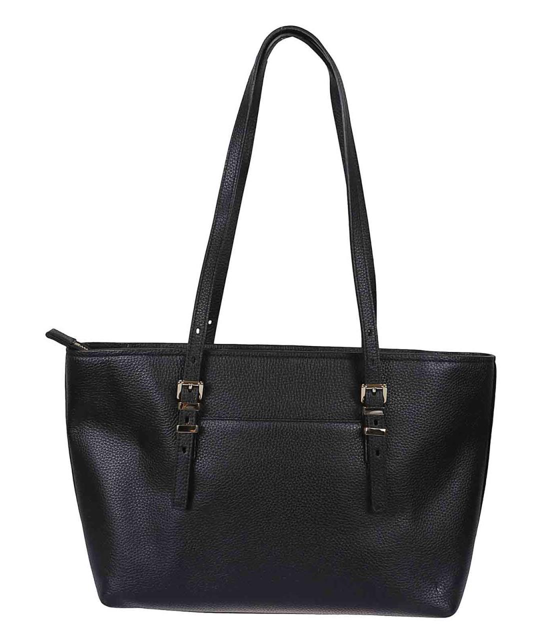 MICHAEL KORS Черная кожаная сумка через плечо, фото 2