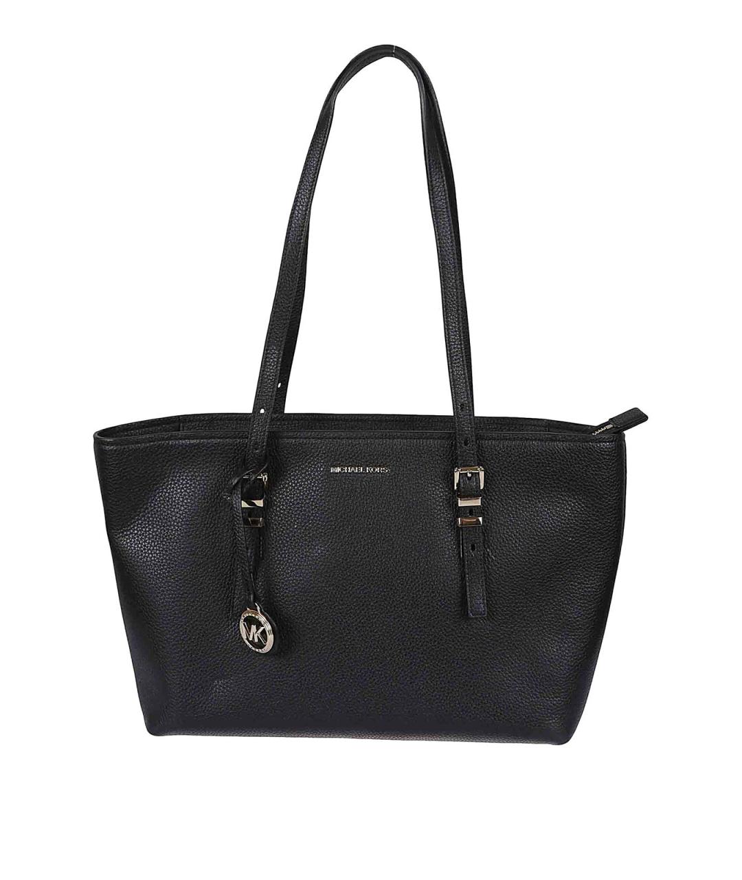 MICHAEL KORS Черная кожаная сумка через плечо, фото 1