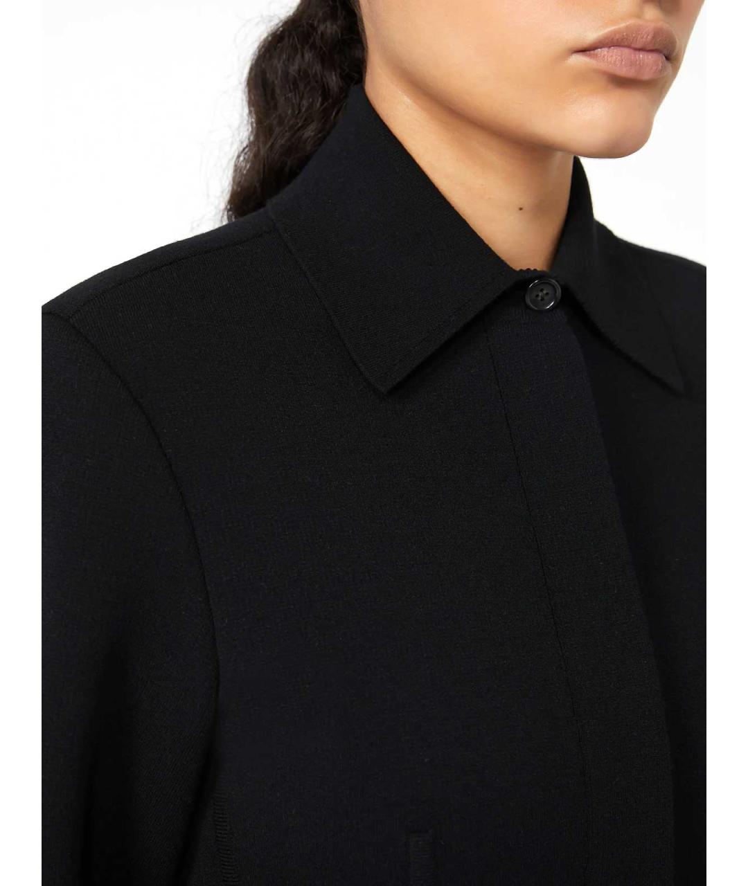 SPORTMAX Черная полиэстеровая рубашка, фото 5