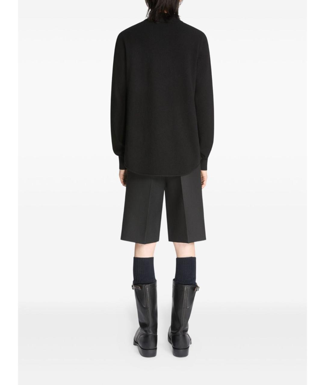 DRIES VAN NOTEN Черная кашемировая классическая рубашка, фото 4