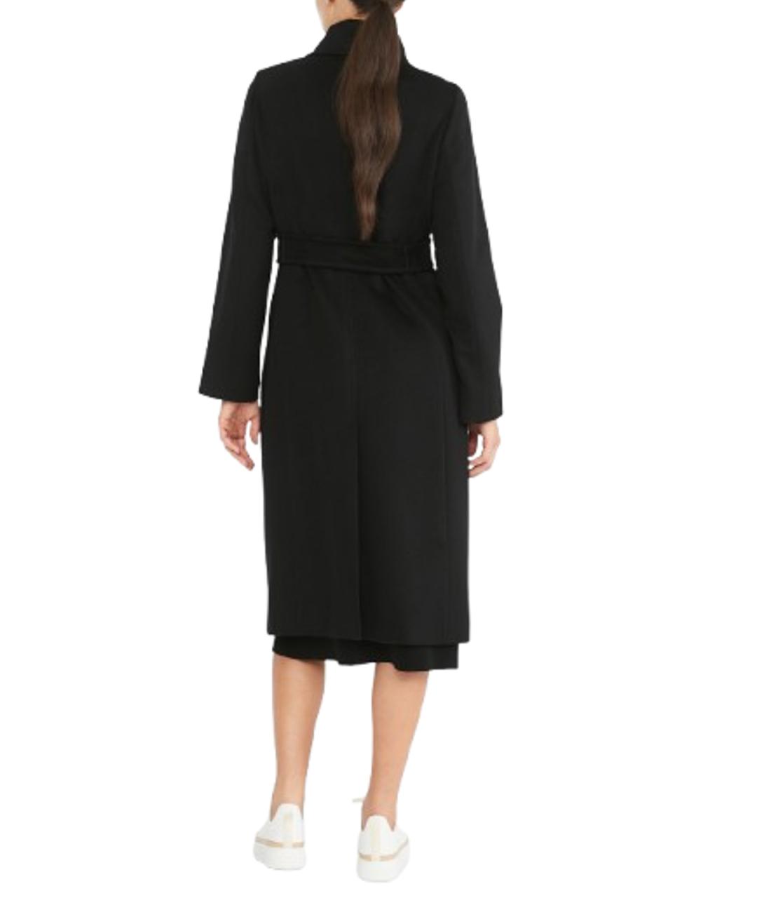 MAX MARA STUDIO Черное шерстяное пальто, фото 3