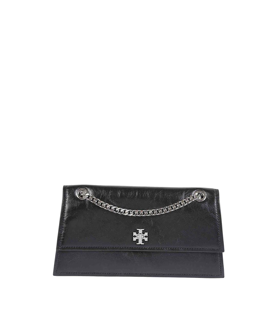TORY BURCH Черная кожаная сумка через плечо, фото 1