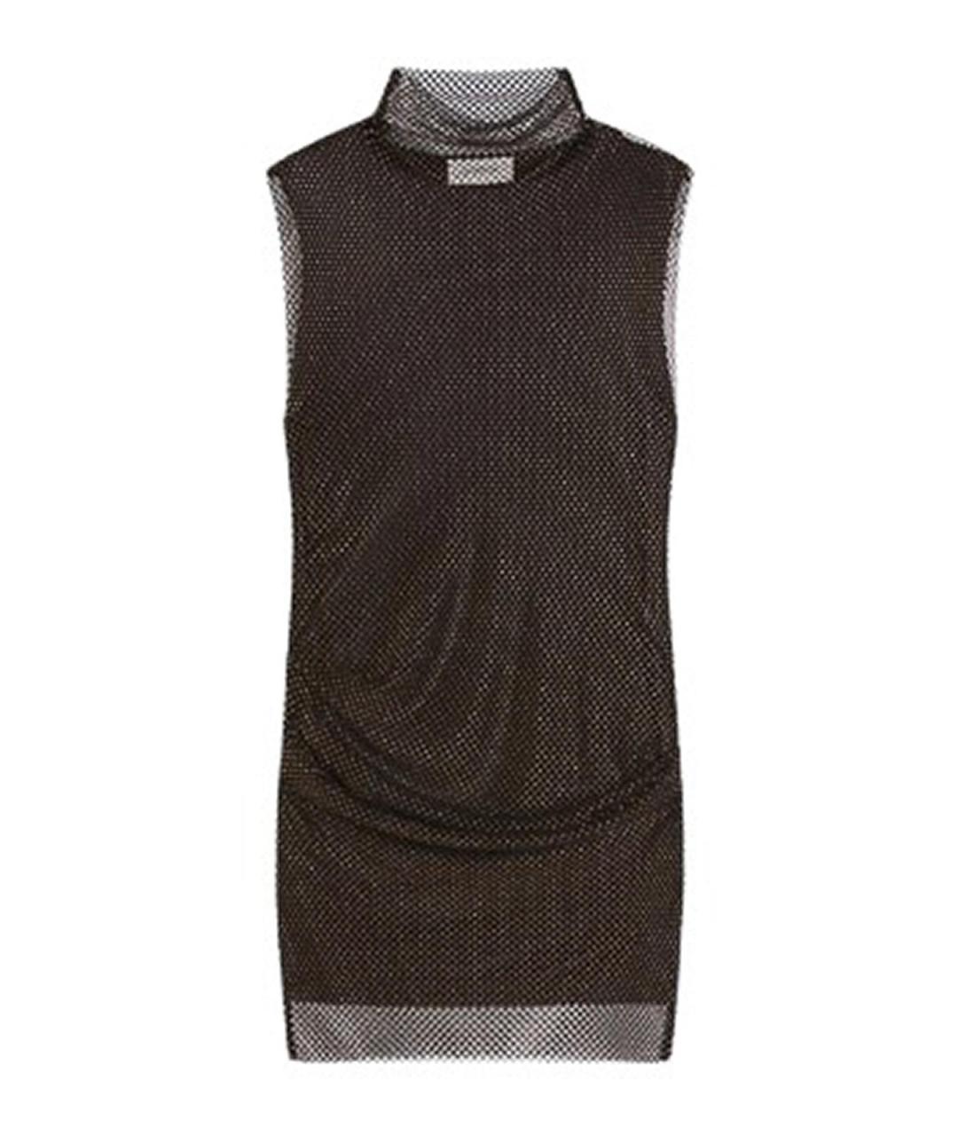 SPORTMAX Черное вискозное повседневное платье, фото 1