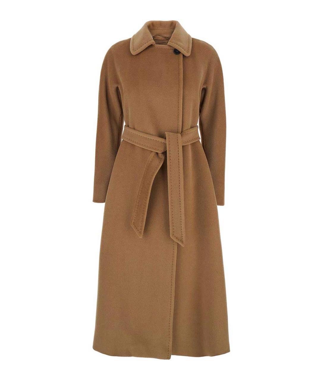 MAX MARA STUDIO Бежевое шерстяное пальто, фото 1