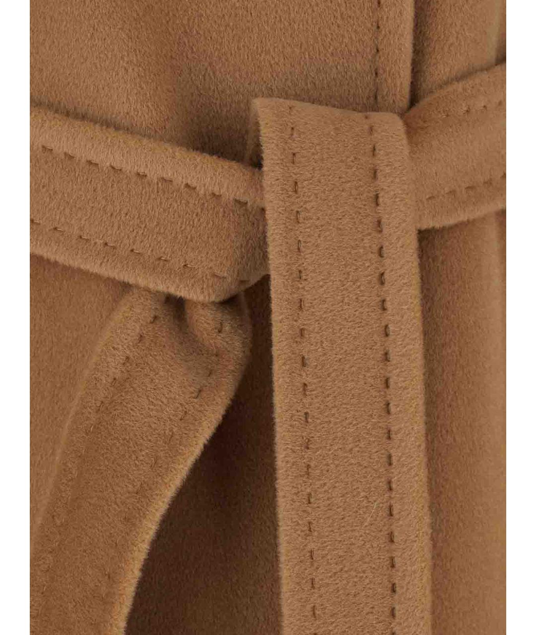 MAX MARA STUDIO Бежевое шерстяное пальто, фото 3
