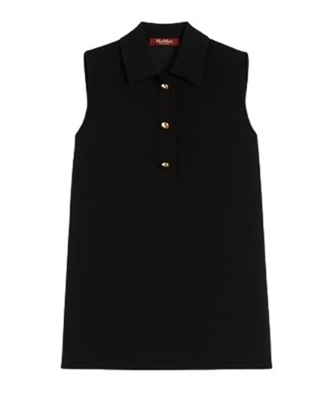 MAX MARA STUDIO Черная полиэстеровая блузы, фото 1
