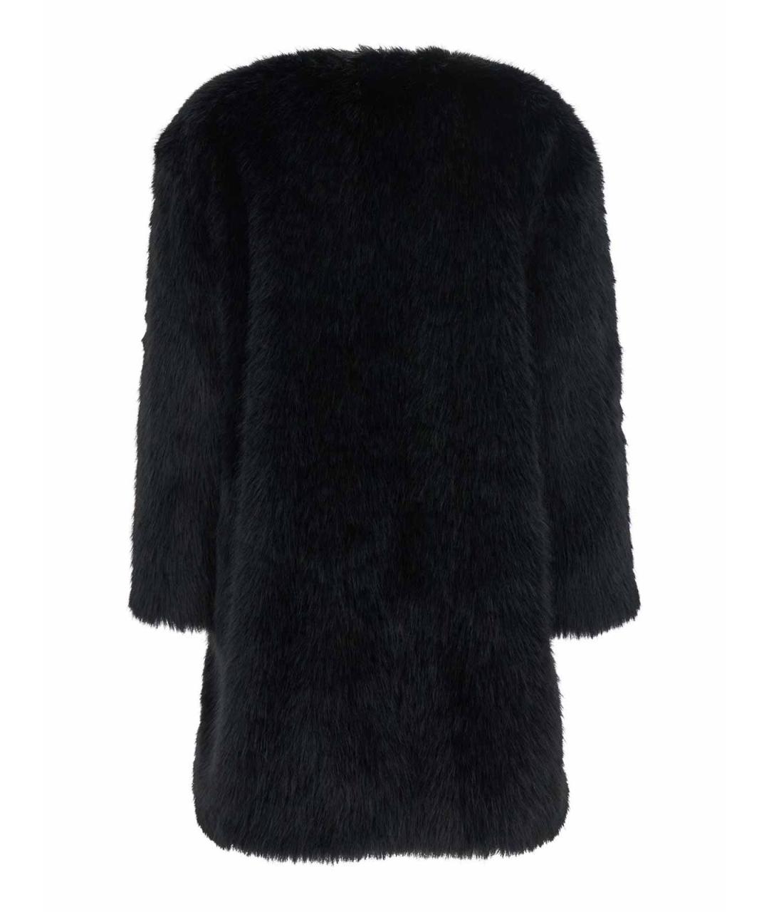 MAX MARA STUDIO Черная шуба, фото 2