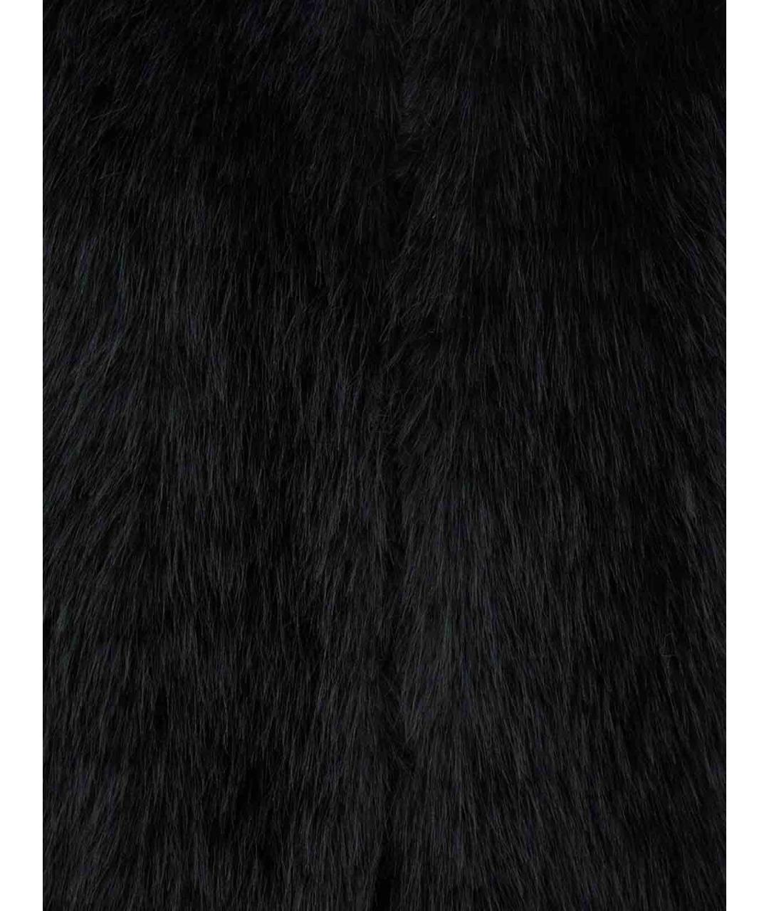 MAX MARA STUDIO Черная шуба, фото 3
