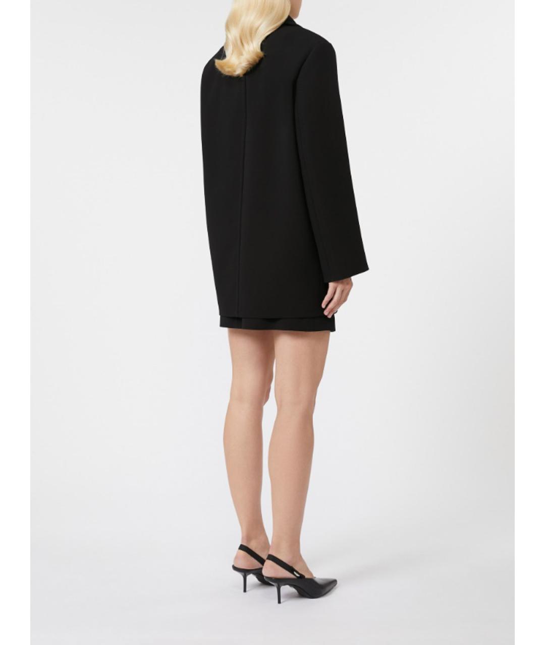 MAX MARA STUDIO Черная полиэстеровая куртка, фото 4