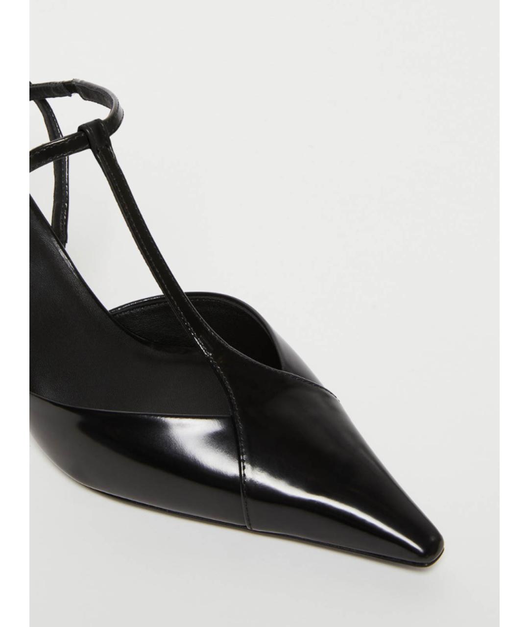 MAX MARA Черные кожаные сандалии, фото 5