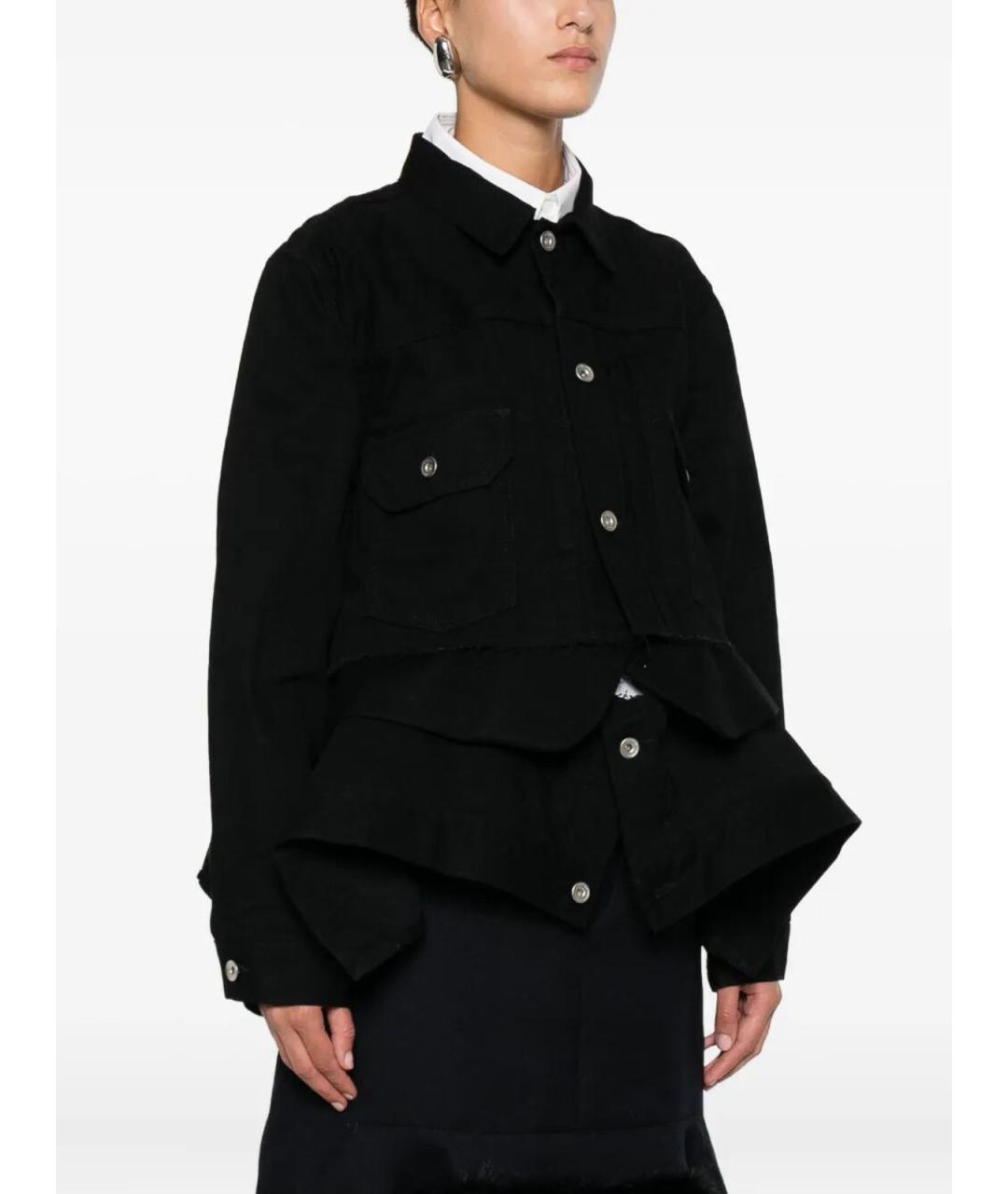 SACAI Синяя шерстяная куртка, фото 4
