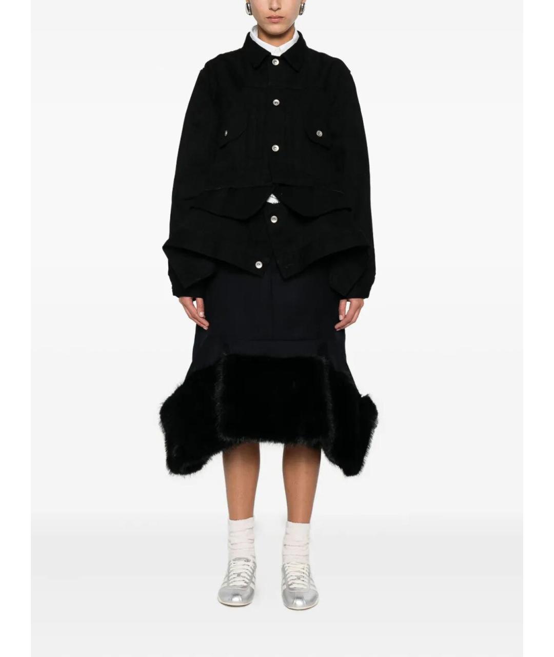 SACAI Синяя шерстяная куртка, фото 3