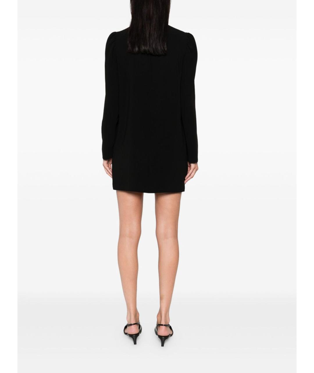 MAX MARA Черное полиэстеровое коктейльное платье, фото 4