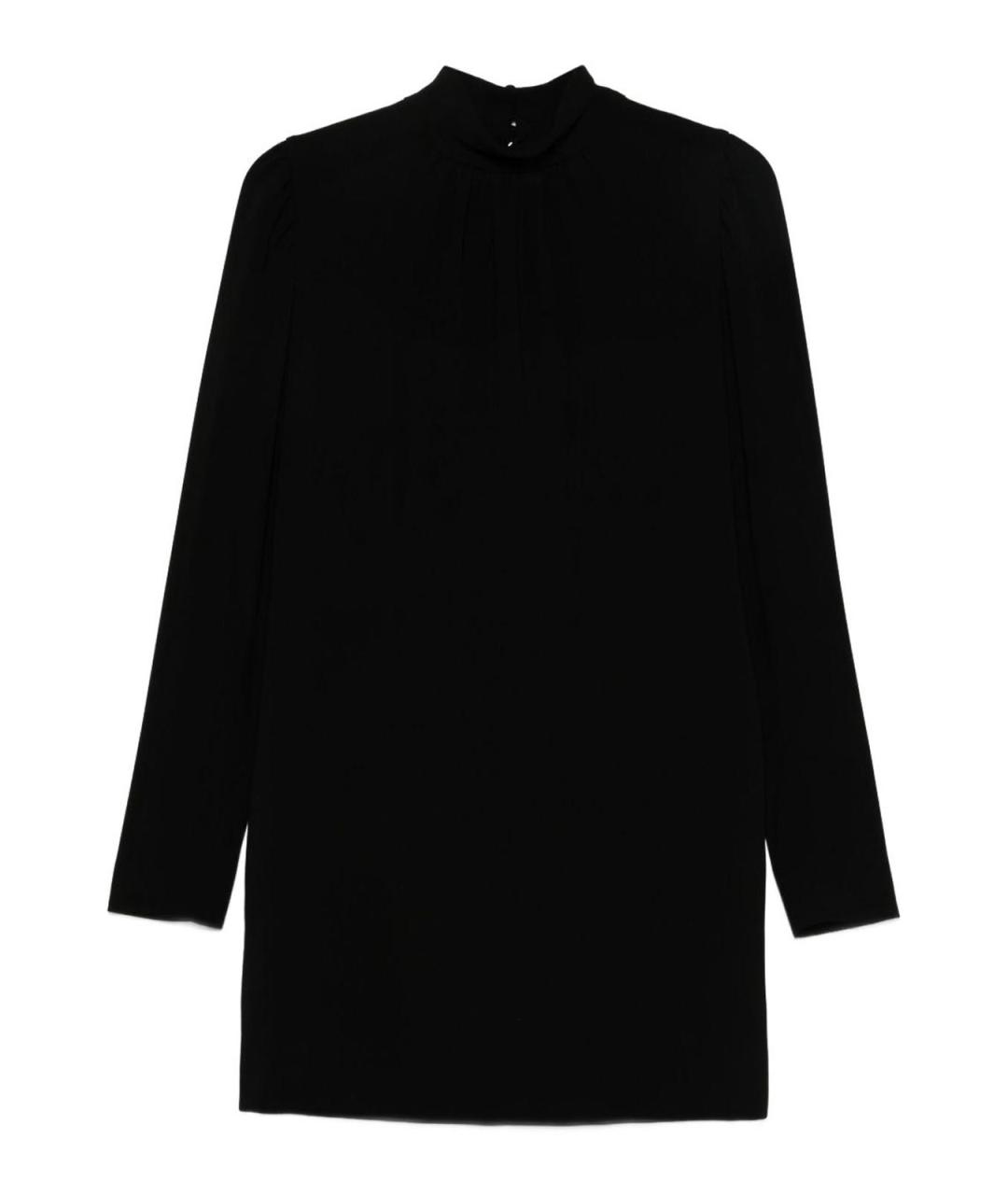 MAX MARA Черное полиэстеровое коктейльное платье, фото 1