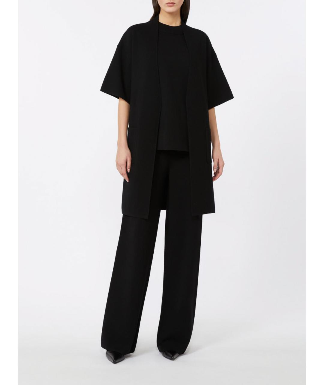MAX MARA STUDIO Черный вискозный джемпер / свитер, фото 2