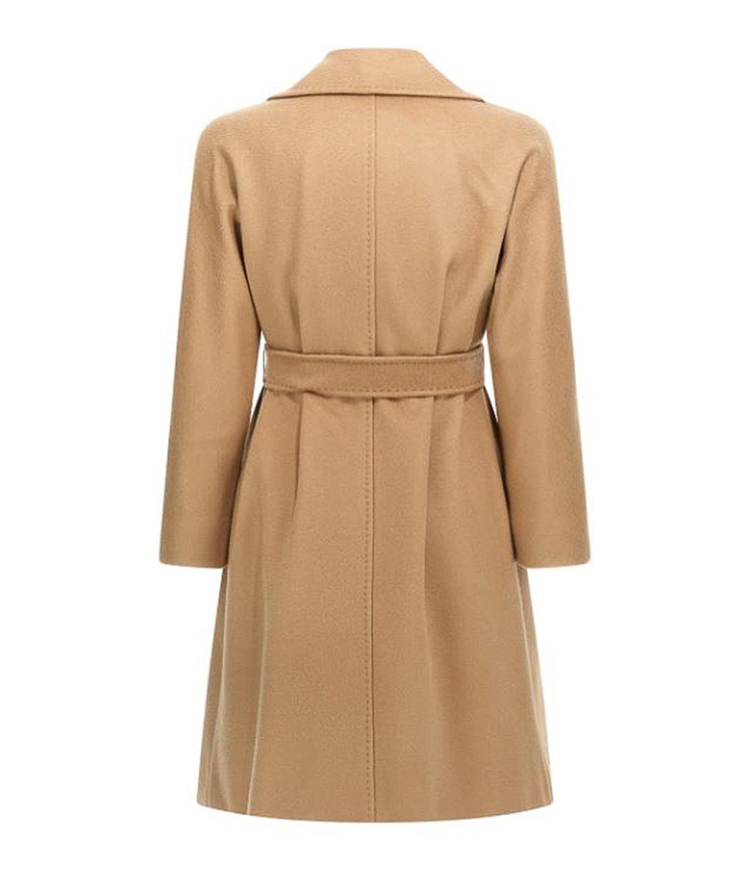 MAX MARA STUDIO Бежевое шерстяное пальто, фото 2