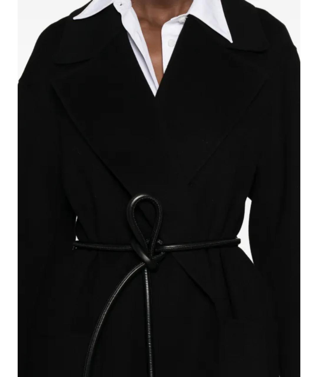 SPORTMAX Черное шерстяное пальто, фото 4