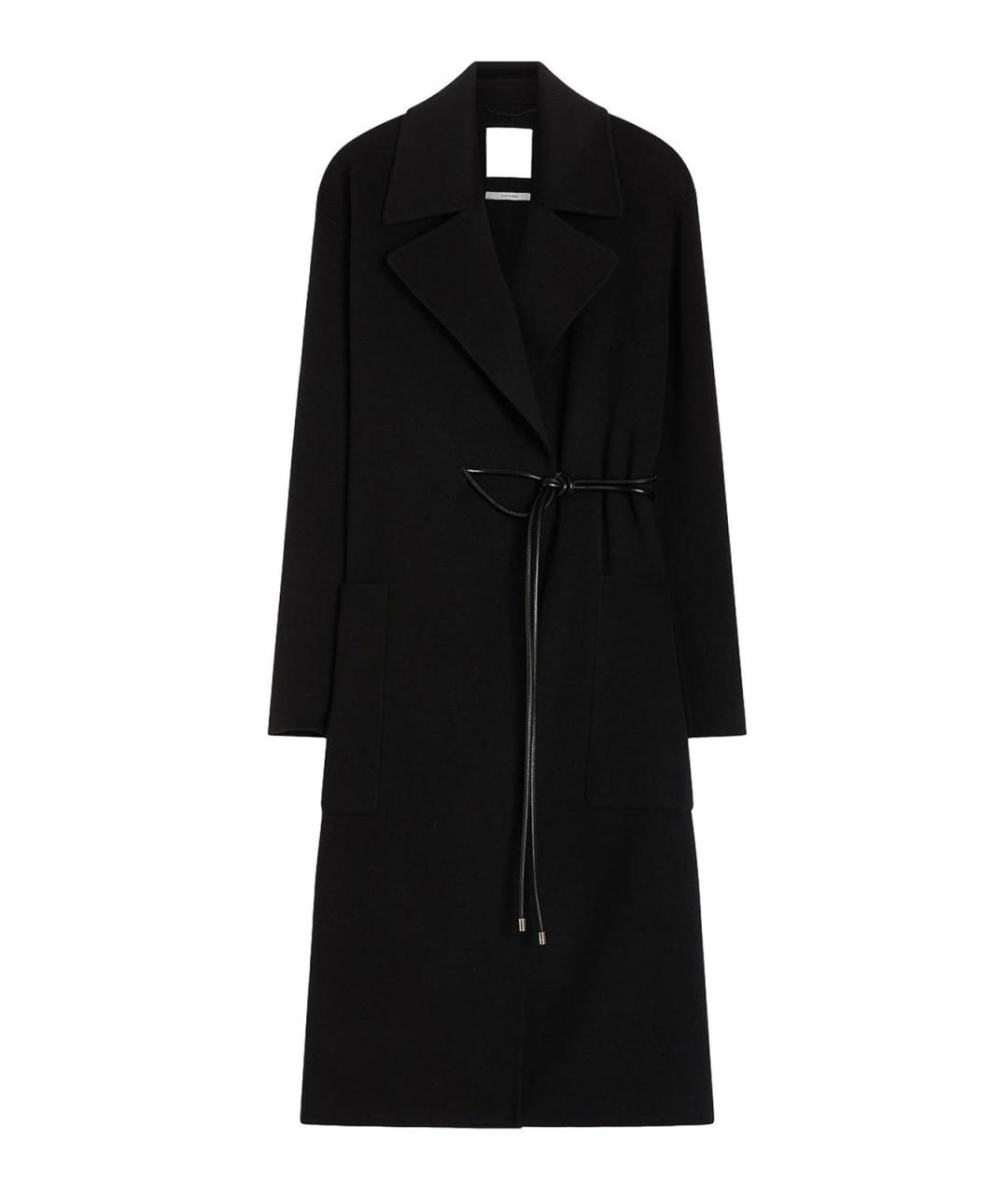 SPORTMAX Черное шерстяное пальто, фото 1
