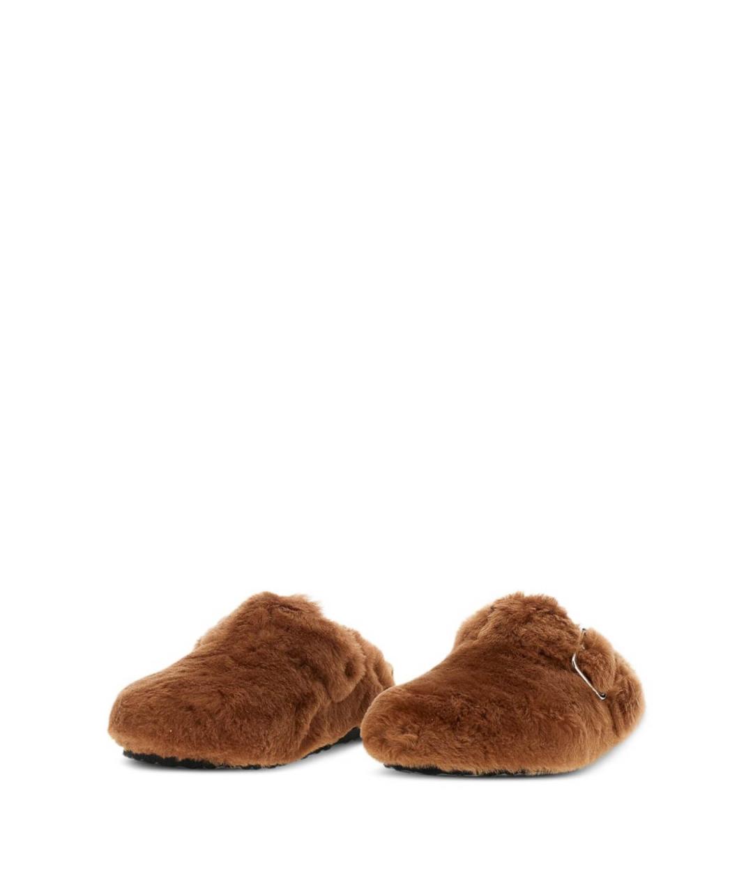 BIRKENSTOCK Коричневые замшевые мюли, фото 2