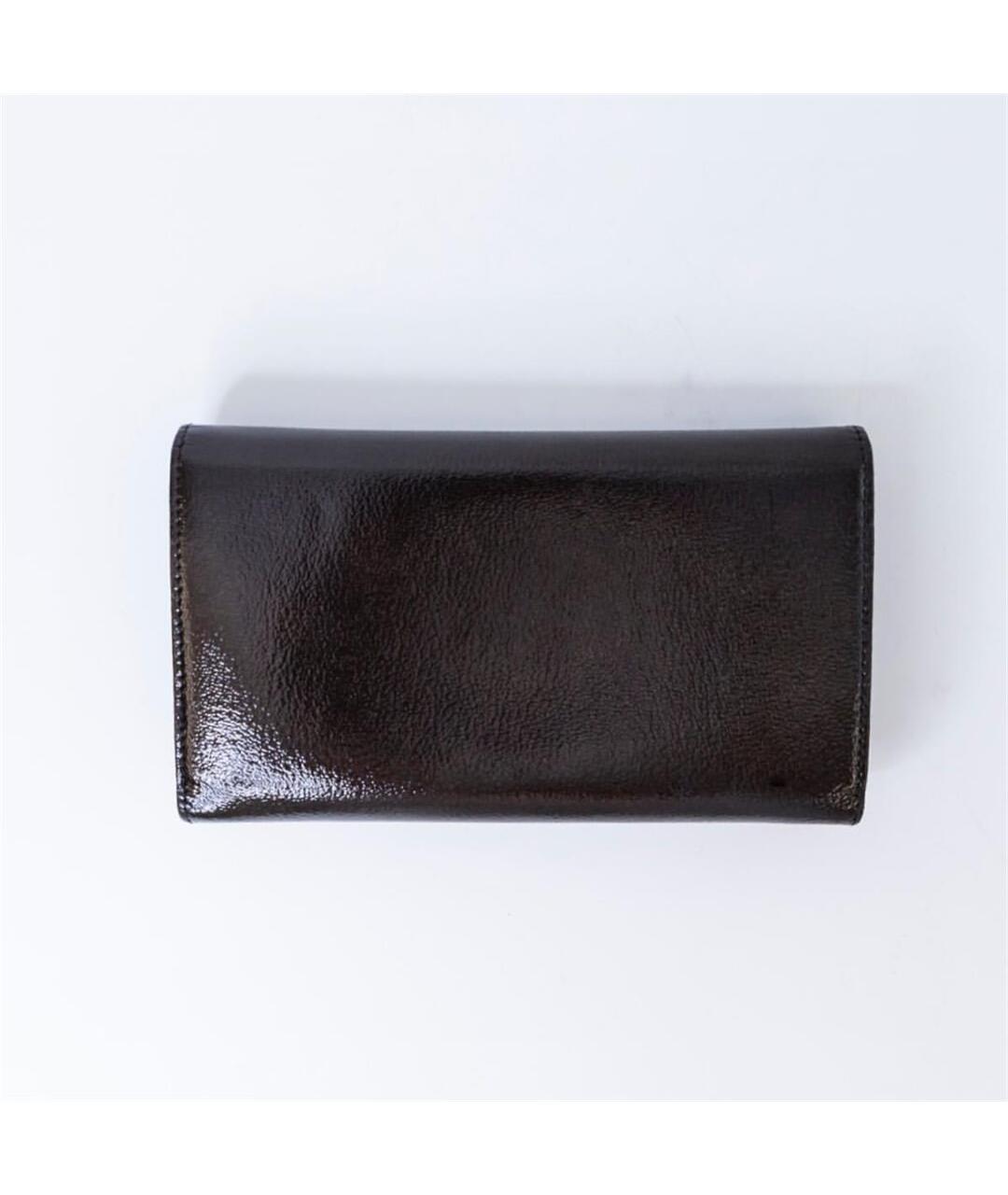 CHANEL PRE-OWNED Черный кошелек из лакированной кожи, фото 3