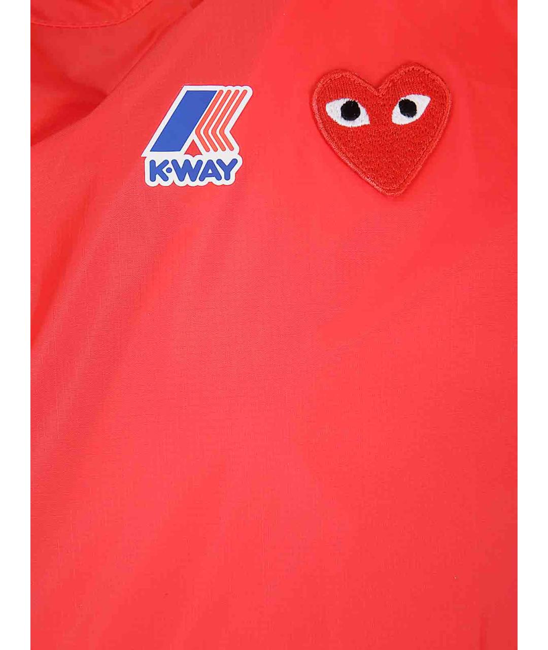 COMME DES GARÇONS PLAY Красная полиамидовая куртка, фото 3