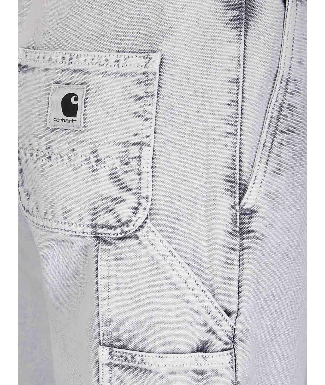 CARHARTT Серые хлопковые повседневные брюки, фото 3