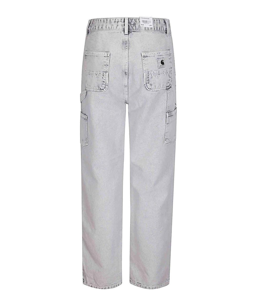 CARHARTT Серые хлопковые повседневные брюки, фото 2