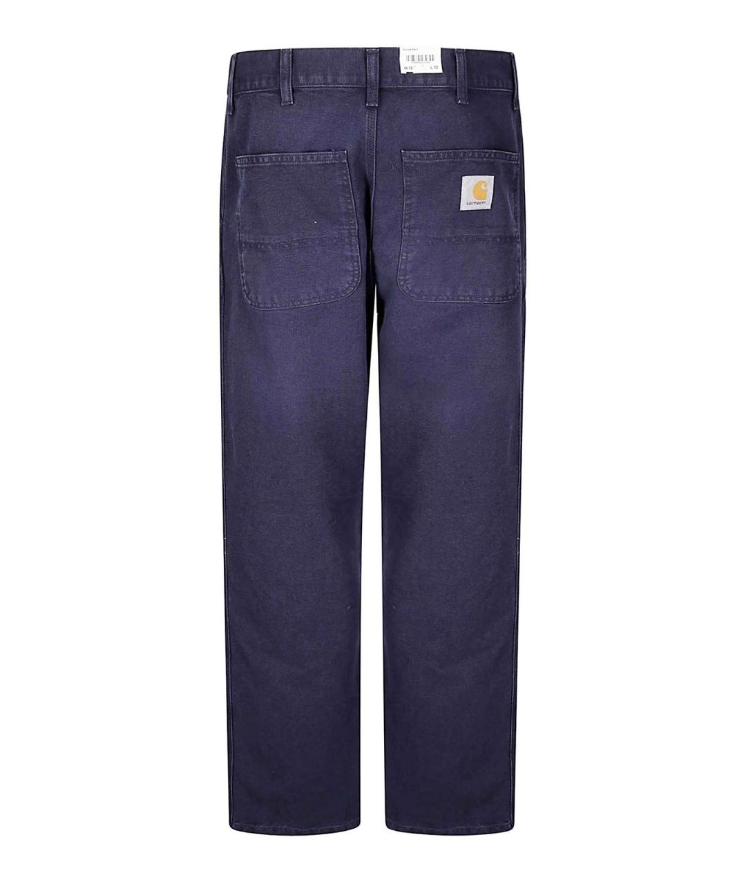 CARHARTT Синие хлопковые повседневные брюки, фото 2