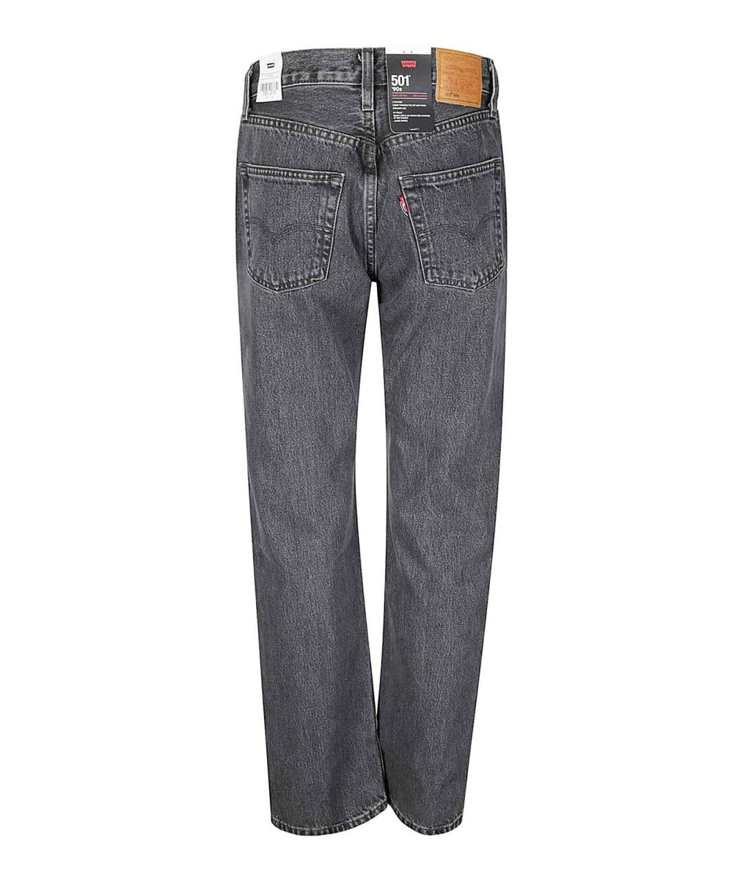 LEVI'S Синие хлопковые прямые джинсы, фото 2