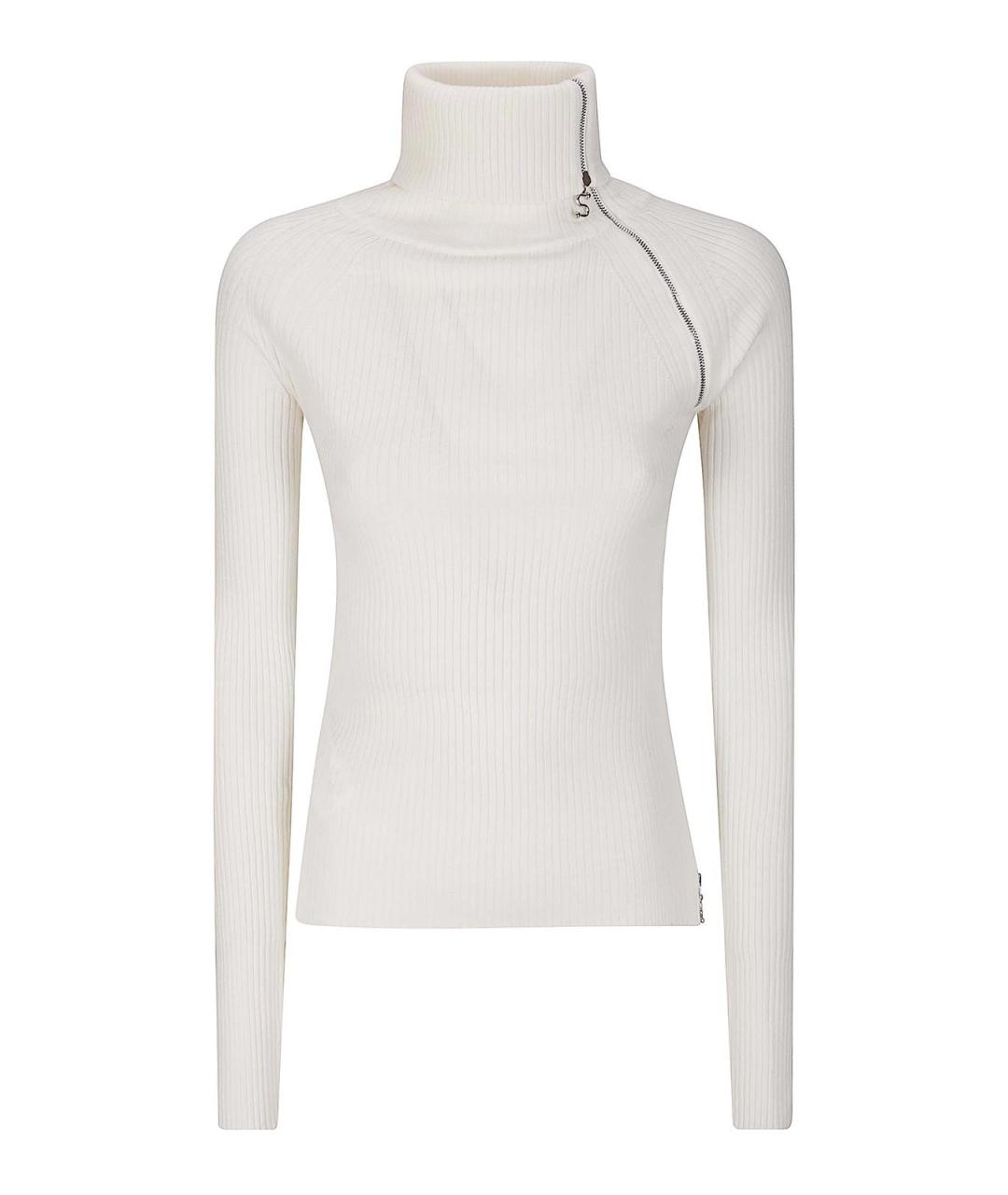 SPORTMAX Белая шерстяная водолазка, фото 1