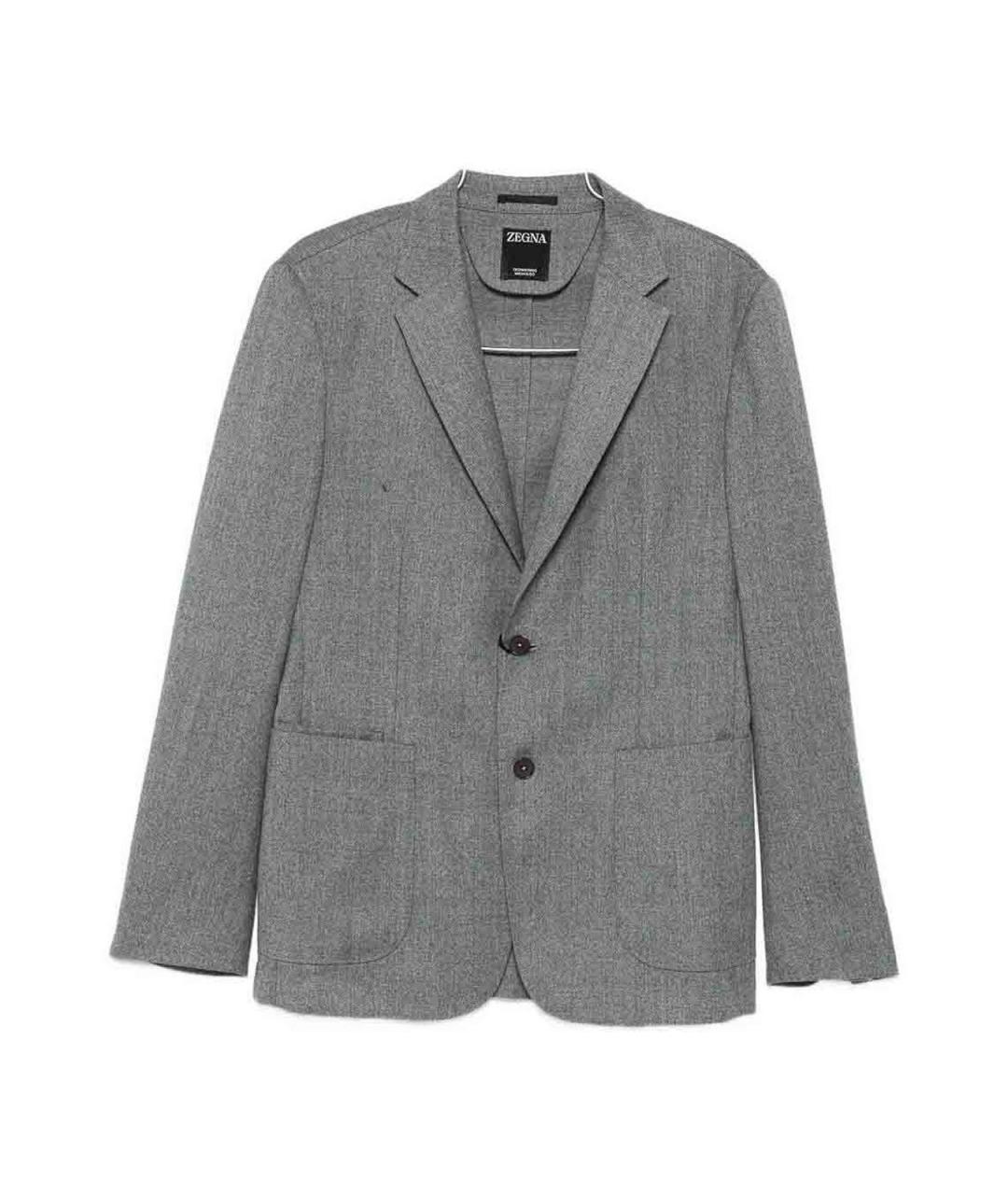 ZEGNA Серый классический костюм, фото 1