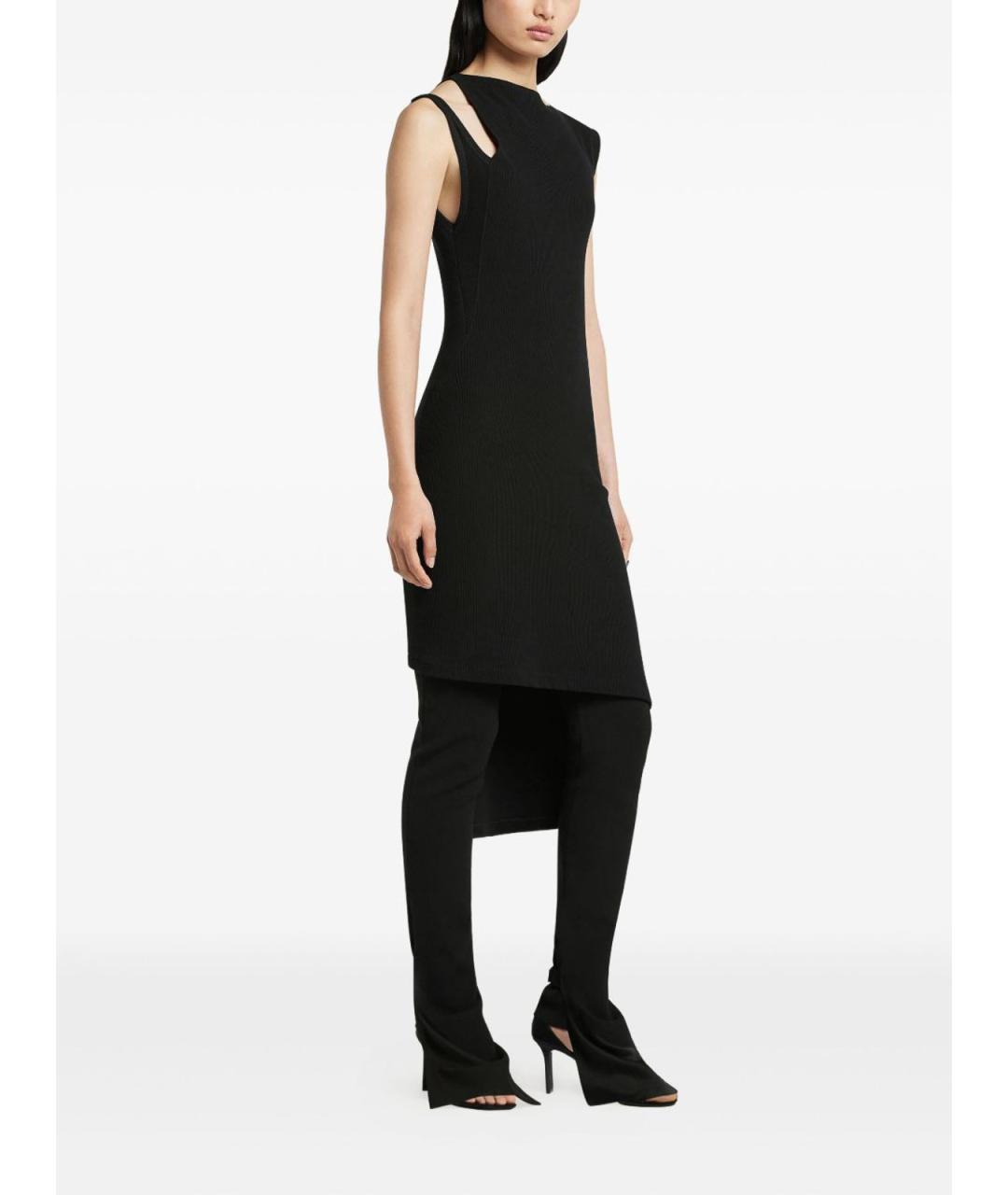 COURREGES Черное полиэстеровое повседневное платье, фото 2