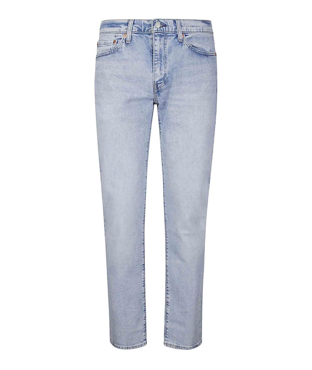 LEVI'S Голубые хлопковые прямые джинсы, фото 1