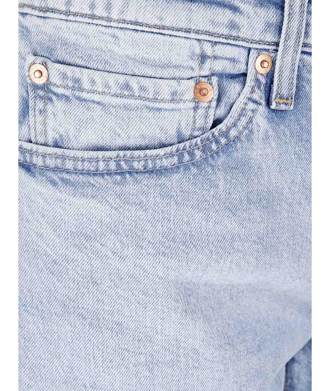 LEVI'S Голубые хлопковые прямые джинсы, фото 3