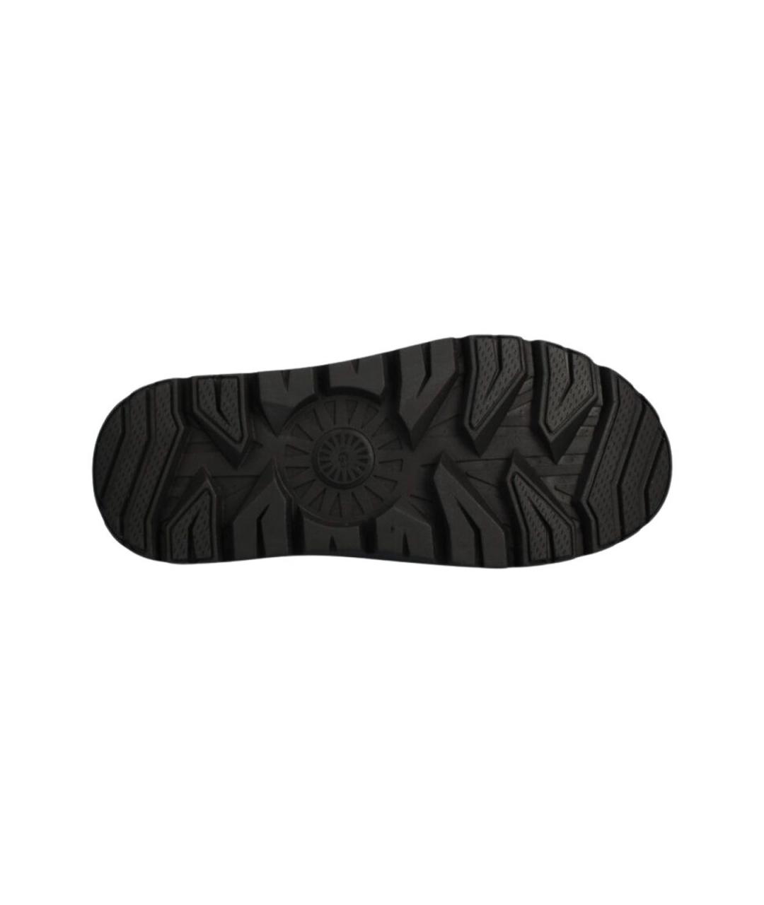 UGG Черные замшевые низкие ботинки, фото 4